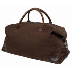 Benedict- Weekend Bag - Nubuck Bison Chocolate